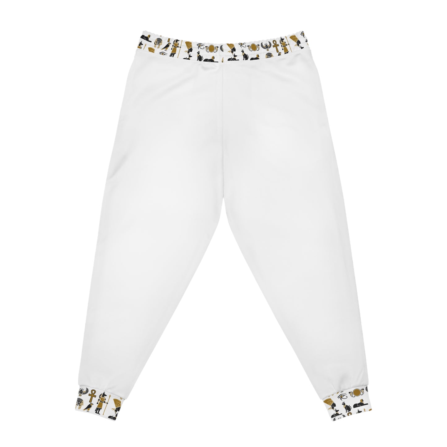 MoMel Athletic Joggers in White - High Quality