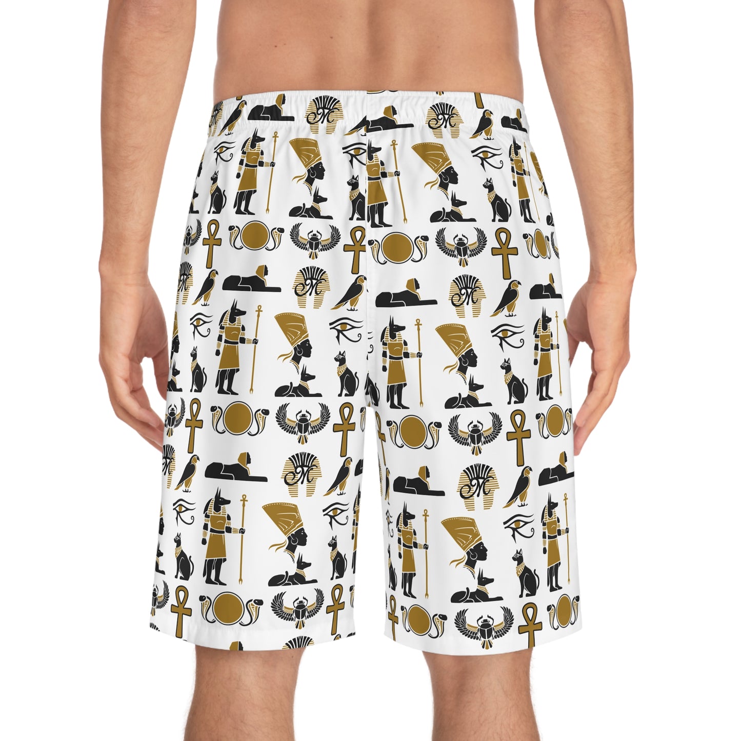 Stylish Egyptian Print Men's Board Shorts