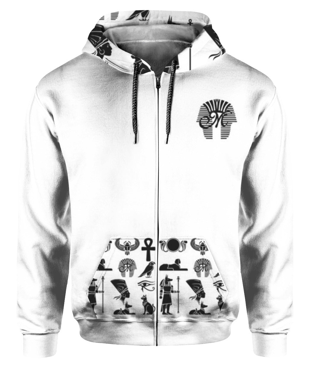 AOP Unisex Zip Hoodie - Light Weight