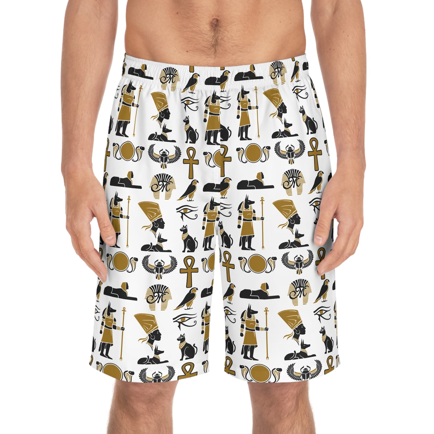 Stylish Egyptian Print Men's Board Shorts