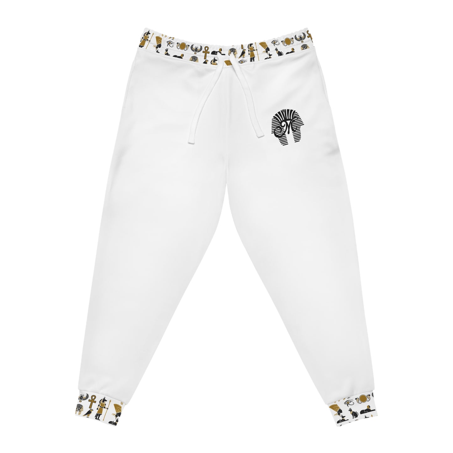 MoMel Athletic Joggers in White - High Quality