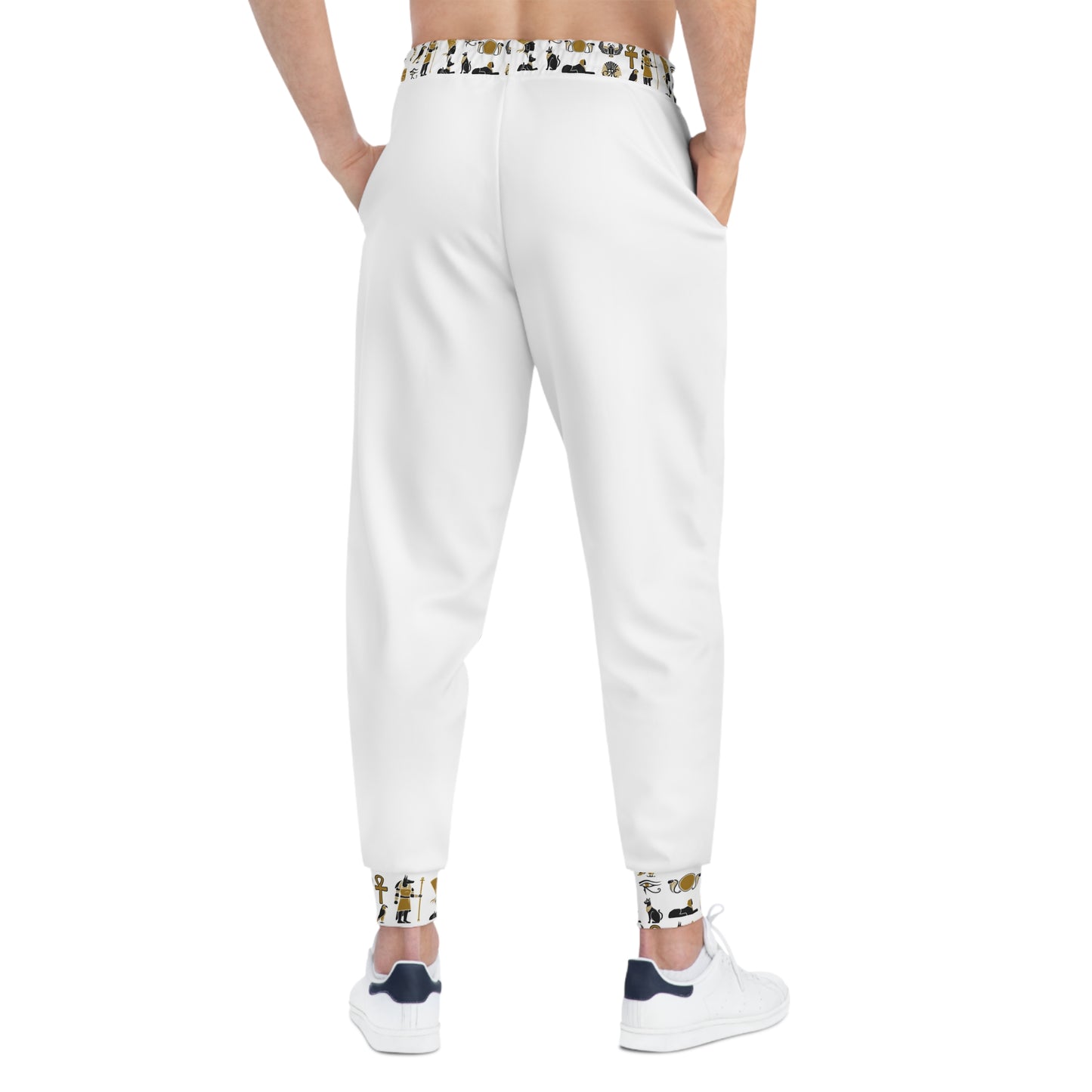 MoMel Athletic Joggers in White - High Quality