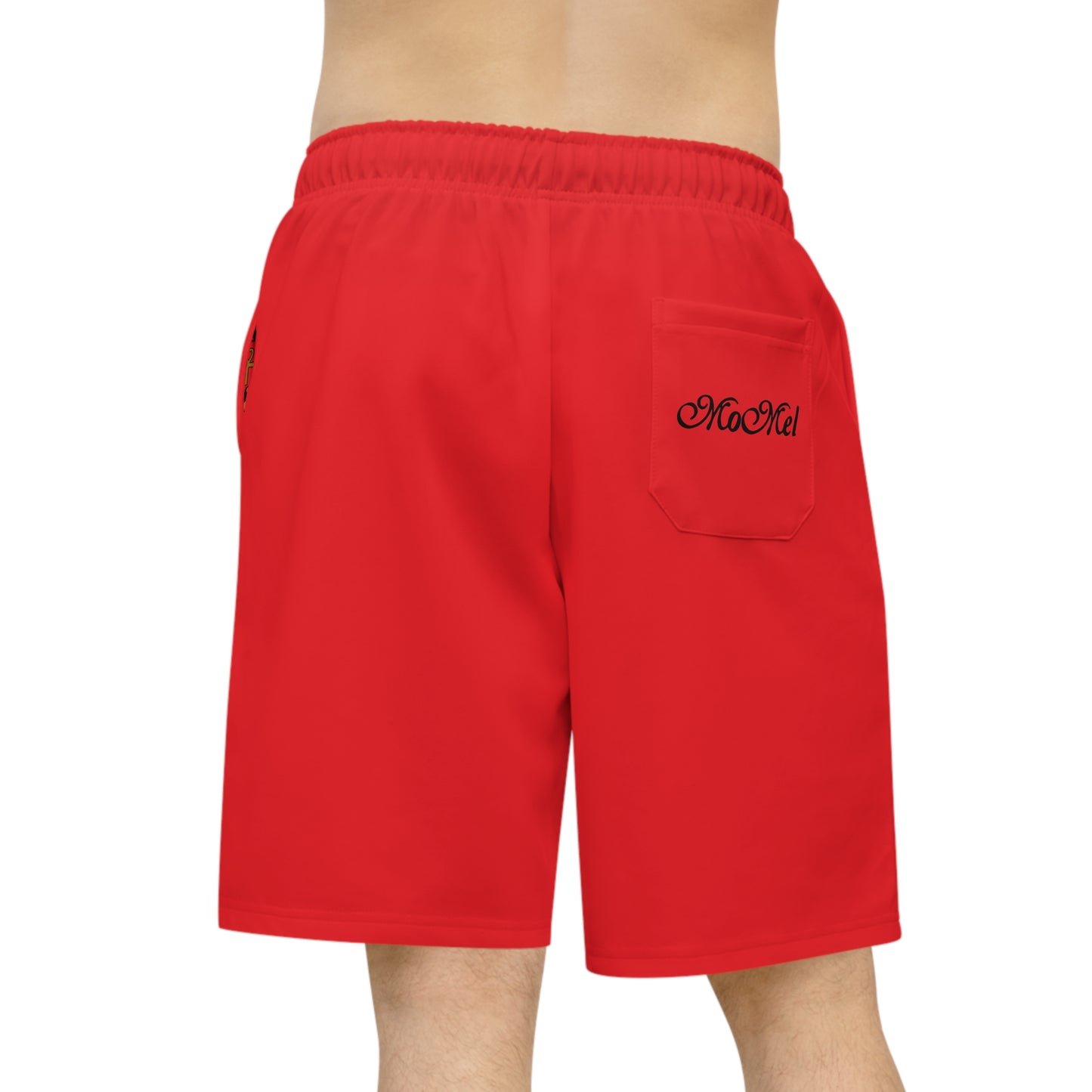Stylish Athletic Long Shorts with Egyptian Design