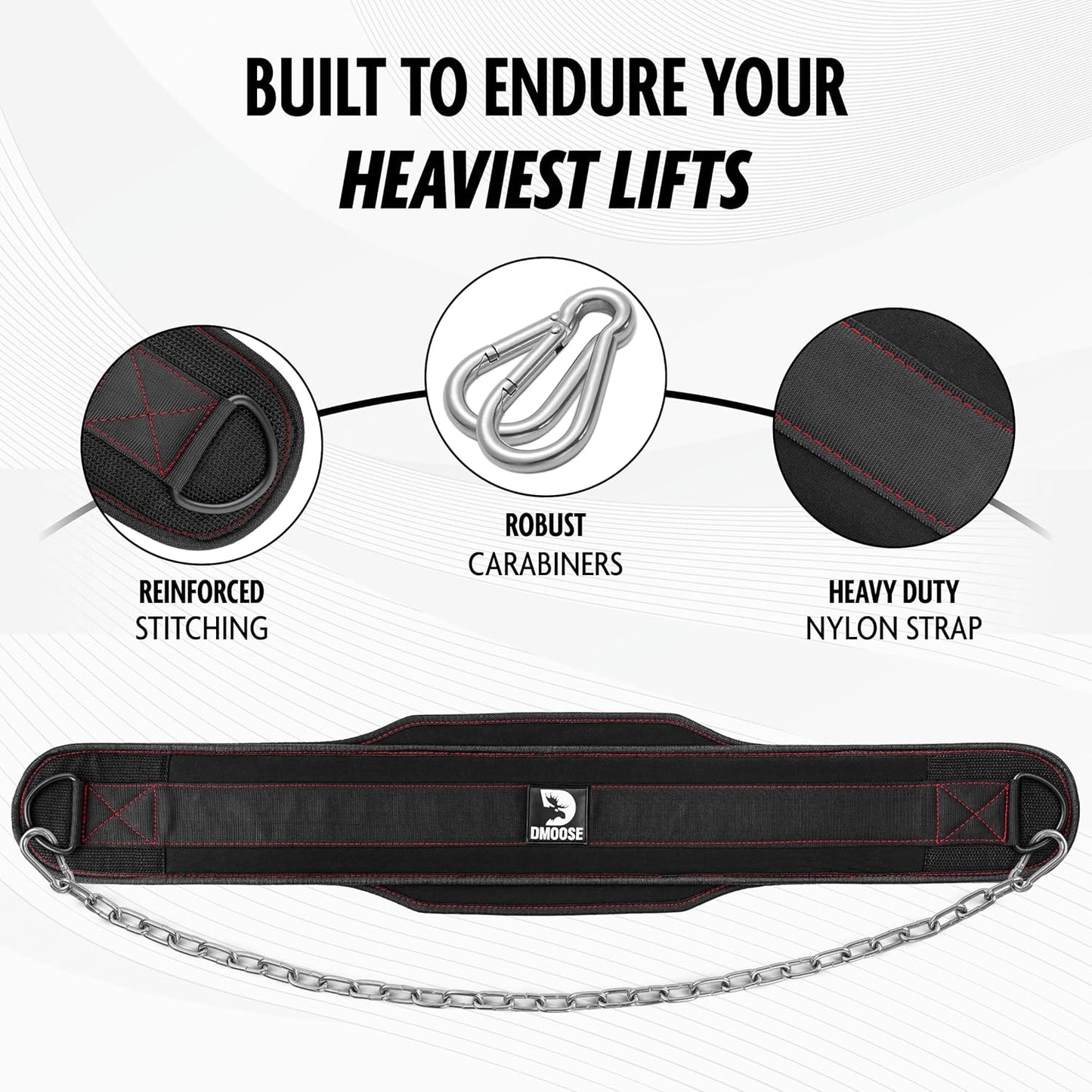 Weightlifting Dip Belt – Heavy-Duty with Chain & Neoprene Support