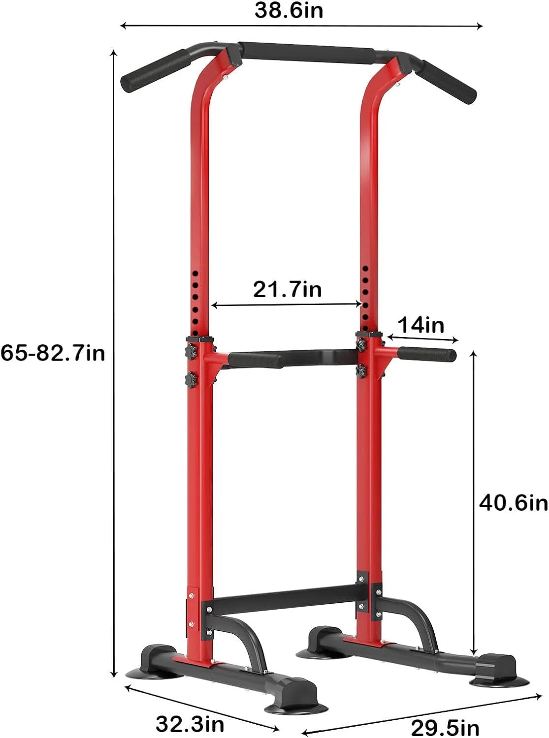 Adjustable Power Tower – Pull-Up & Dip Station for Home Gym