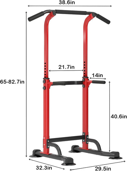 Adjustable Power Tower – Pull-Up & Dip Station for Home Gym