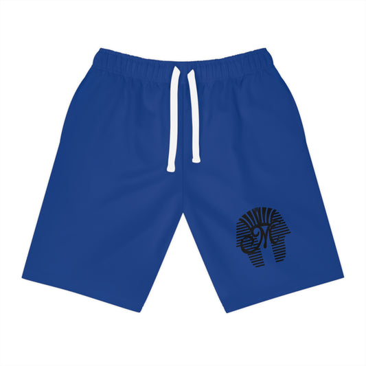Stylish Athletic Long Shorts with Egyptian Design