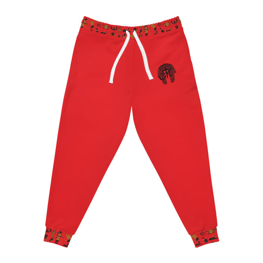 MoMel Athletic Joggers in Red - High Quality