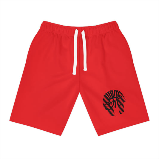 Stylish Athletic Long Shorts with Egyptian Design