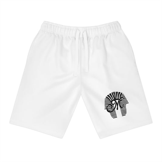 Stylish Athletic Long Shorts with Egyptian Design