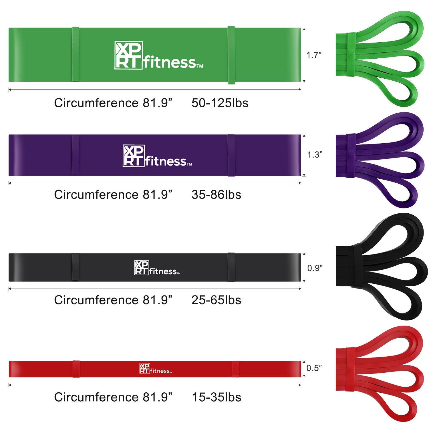 Heavy-Duty Pull-Up Resistance Band – 50-125Lbs for Stretch & Powerlifting