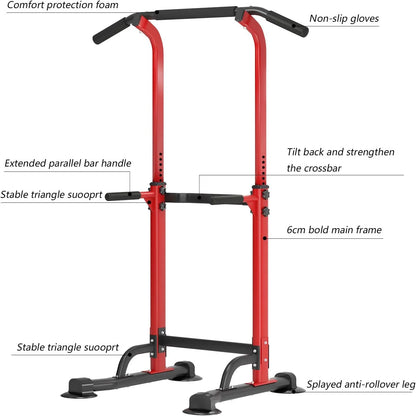 Adjustable Power Tower – Pull-Up & Dip Station for Home Gym