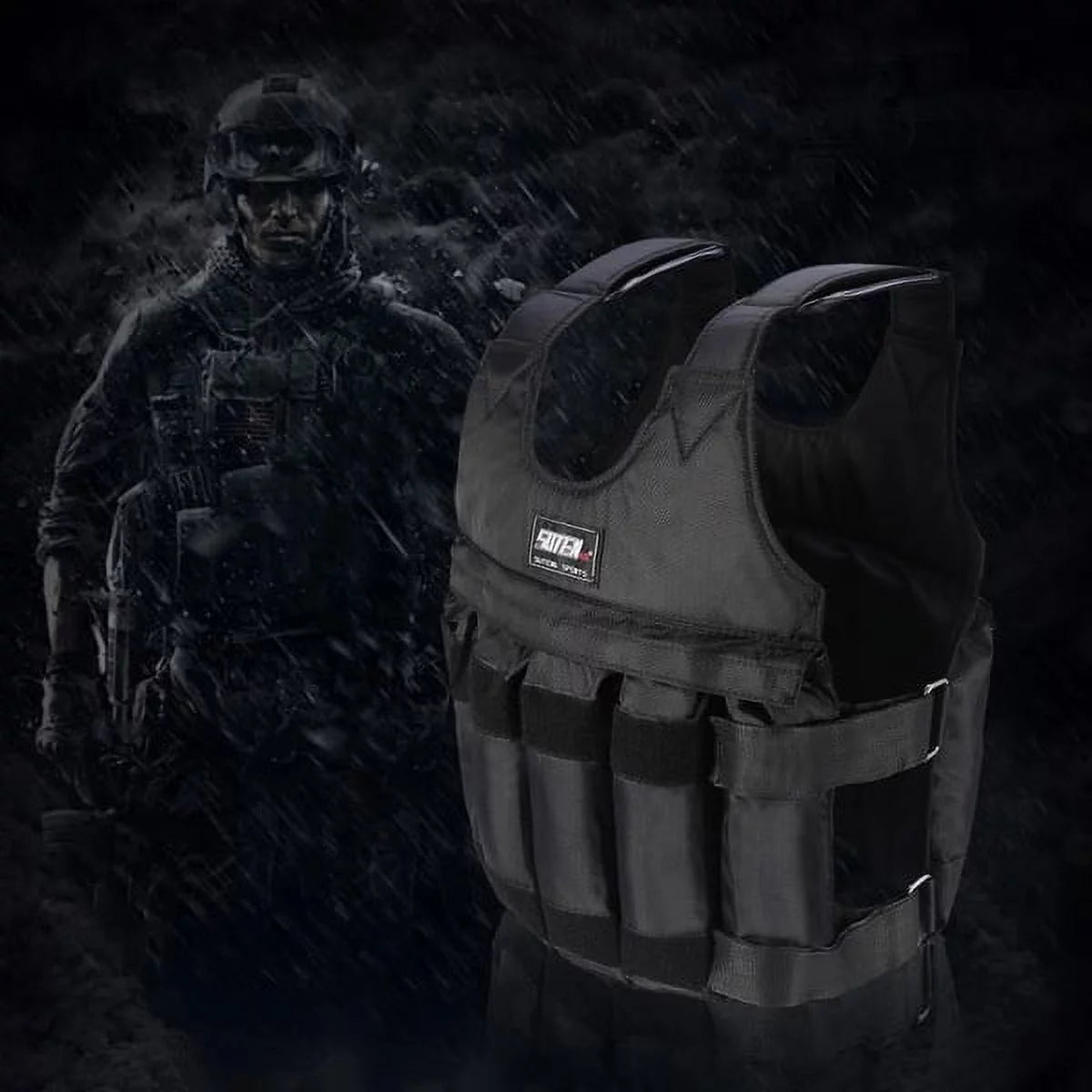 Adjustable Weighted Vest – Strength Training (20-110Lbs Capacity)