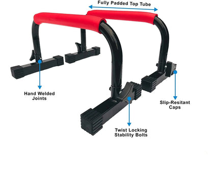 Parallettes Bars for Push Ups & Dip