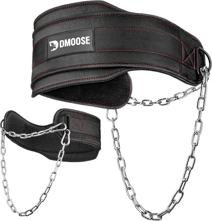 Weightlifting Dip Belt – Heavy-Duty with Chain & Neoprene Support